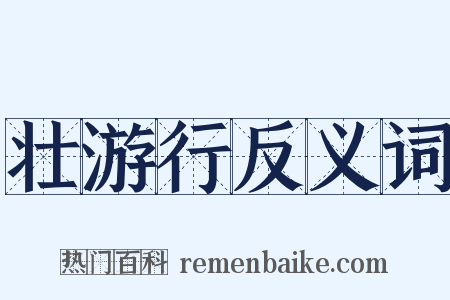 壮游行反义词是什么意思的图片